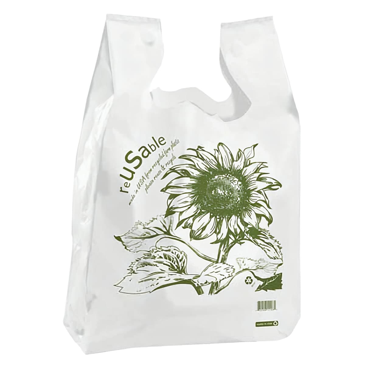 Bag 12X7X21 Sunflower Logo T-Sack Reusable 500/Case