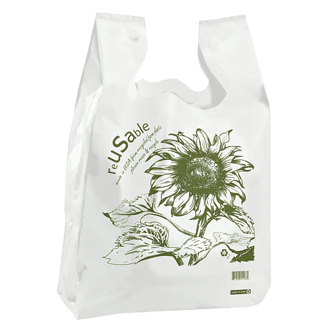 Bag 12X7X21 Sunflower Logo T-Sack Reusable 500/Case