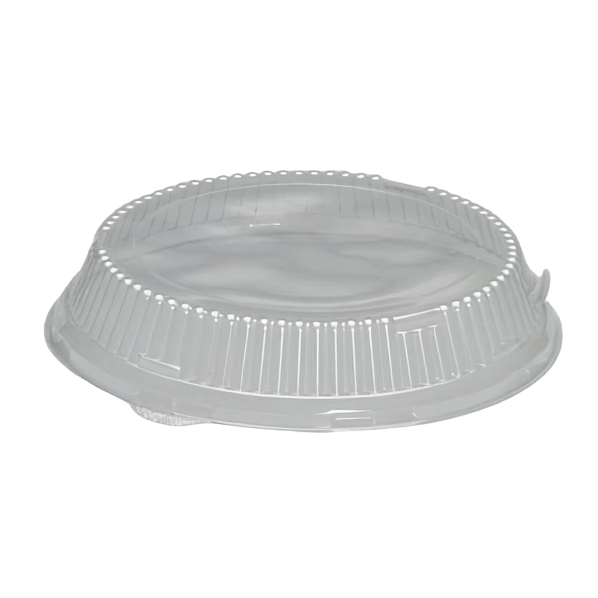 Lid Dome 10.25X1.375 IN 1 Compartment PET Clear Round For Plate Unhinged 200/Case