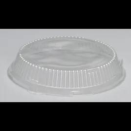 Lid Dome 10.25X1.375 IN 1 Compartment PET Clear Round For Plate Unhinged 200/Case