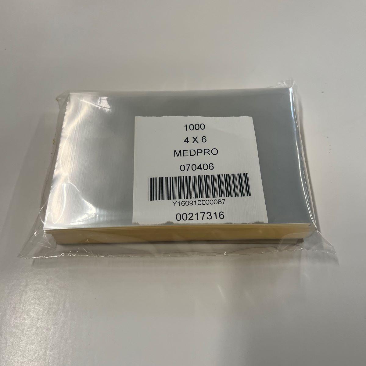 Multi-Purpose Sheet 4X6 IN Cellophane PP 100 Gauge Medium Weight 1000/Pack