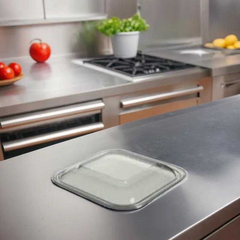 Thermosource Tooling Lid 9.25X9.25 IN 1 Compartment Plastic Clear For Container 400/Case