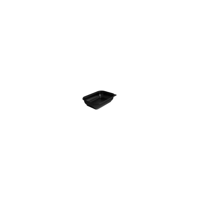 Thermosource Tooling Take-Out Container 64 OZ 10X7X2.5 IN PP Black Microwave Safe 400/Case