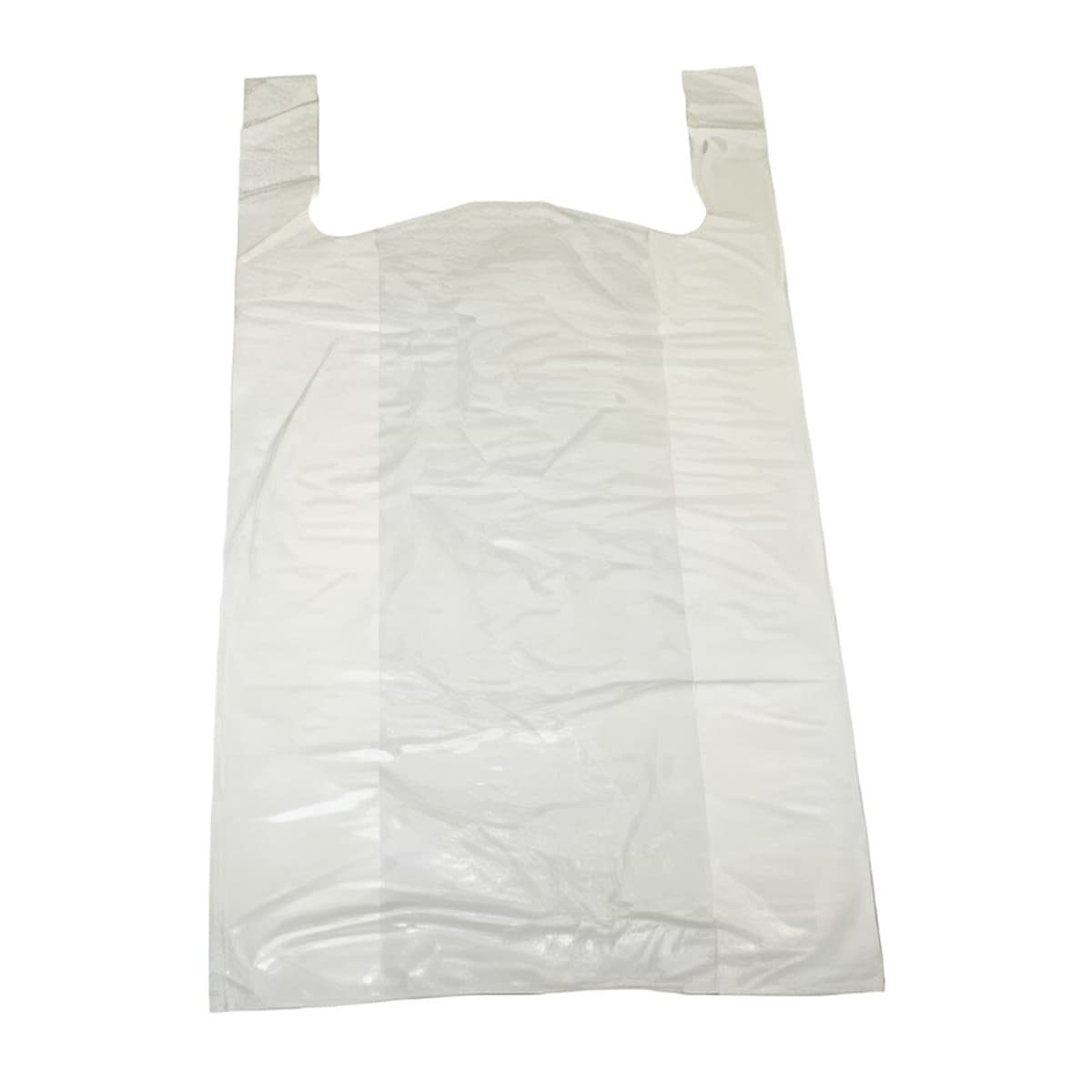 Bag 12X7X22 IN High-Density Polyethylene (HDPE) 25MIC White T-Shirt 350/Case