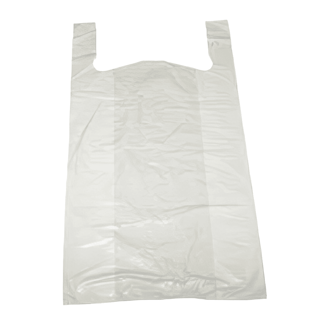 Bag 12X7X22 IN High-Density Polyethylene (HDPE) 25MIC White T-Shirt 350/Case