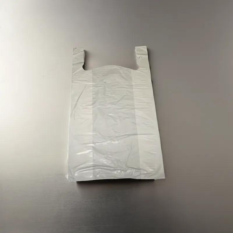 Bag 12X7X22 IN High-Density Polyethylene (HDPE) 25MIC White T-Shirt 350/Case