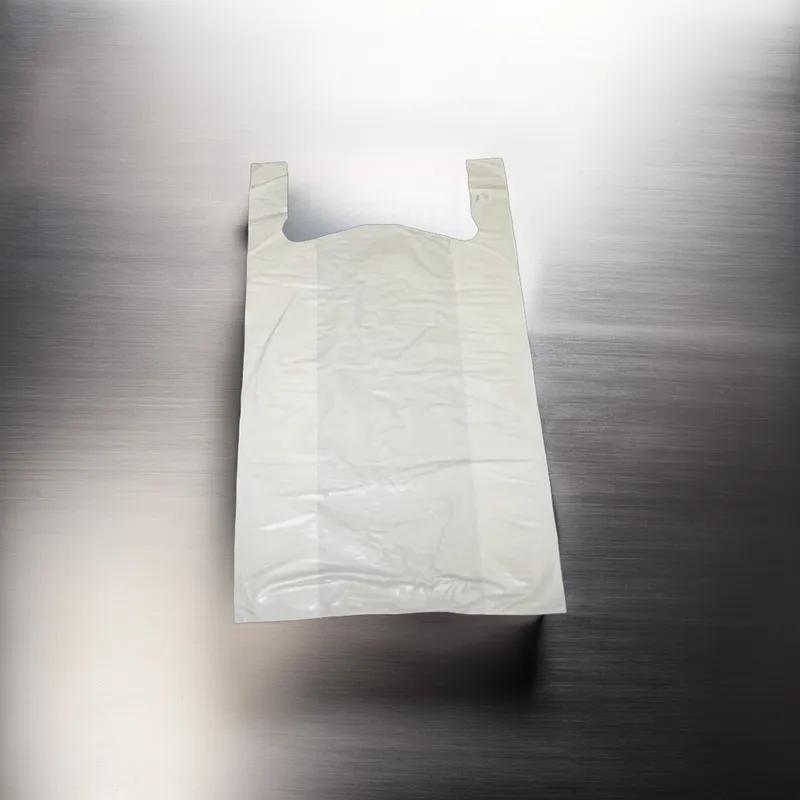 Bag 12X7X22 IN High-Density Polyethylene (HDPE) 25MIC White T-Shirt 350/Case