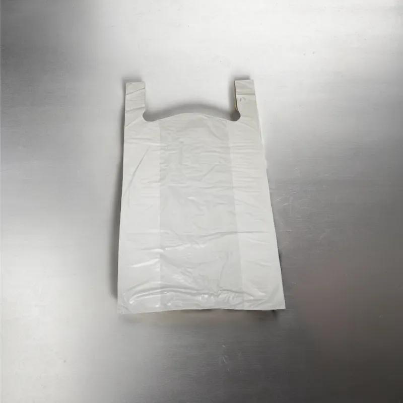 Bag 12X7X22 IN High-Density Polyethylene (HDPE) 25MIC White T-Shirt 350/Case