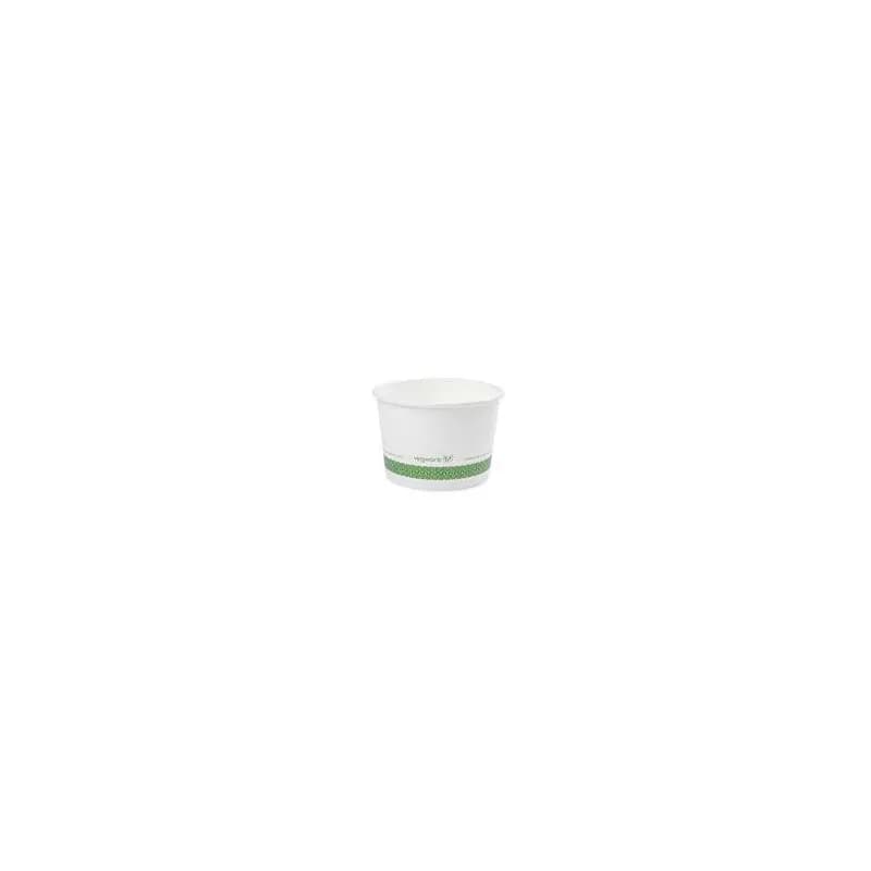 Food Container 32 OZ PLA Paper White 500/Case