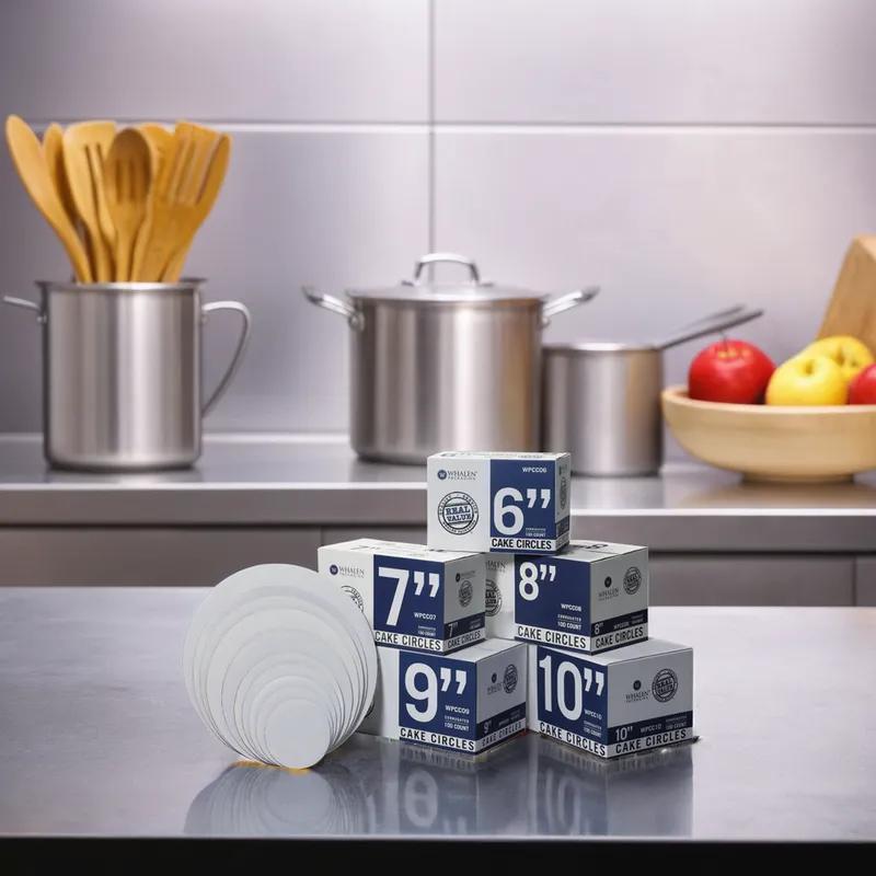 Cake Cake Circle 9 IN Corrugated Cardboard White 100/Case