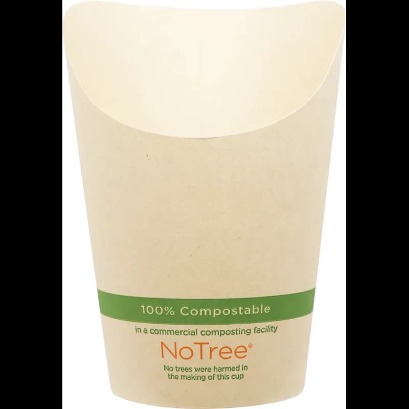 NoTree® French Fry Cup & Scoop 5.5 OZ Bamboo Paper 1000/Case