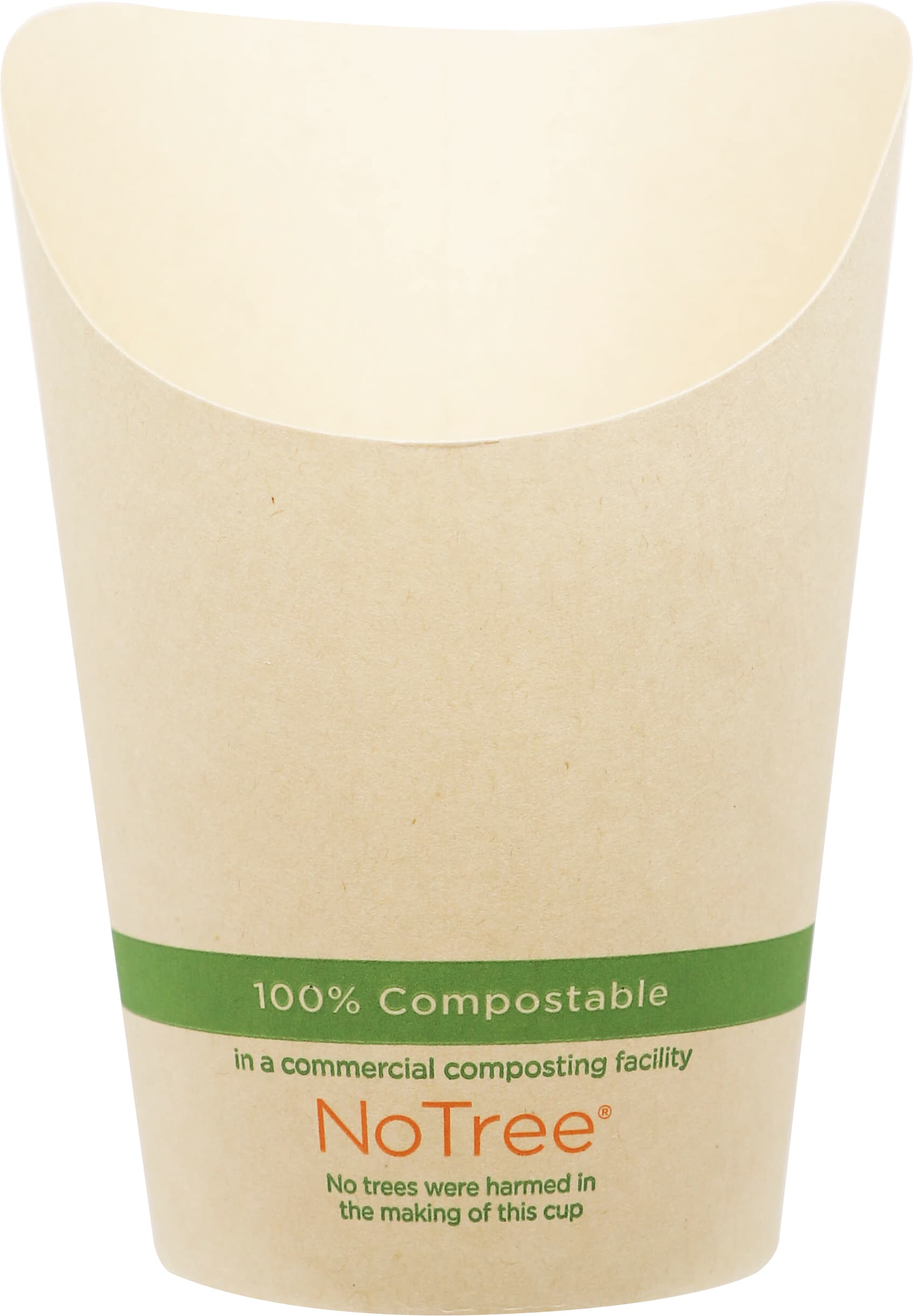 NoTree® French Fry Cup & Scoop 5.5 OZ Bamboo Paper 1000/Case