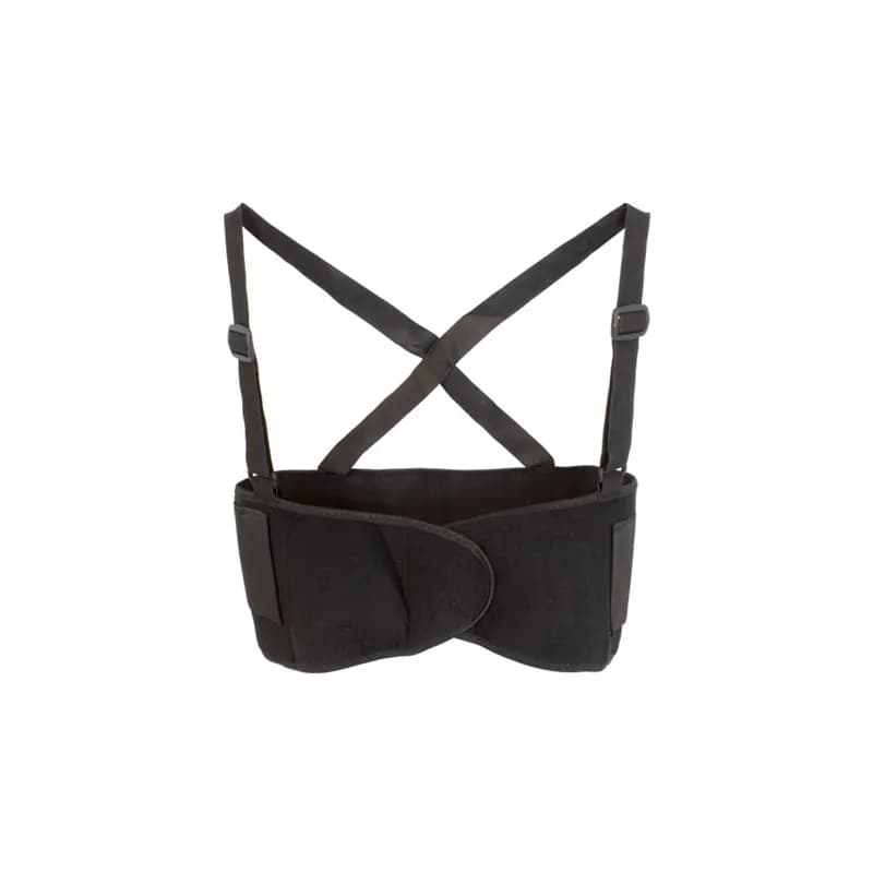 Safety Zone® Support Belt Small (SM) Black PP With Elastic Back Suspenders Hook & Loop Front Waist Size 33 IN 1/Each
