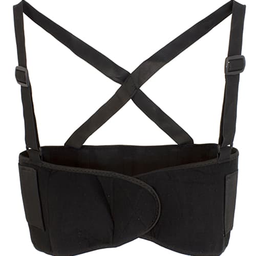 Support Belt XL Black Elastic Back 1/Each