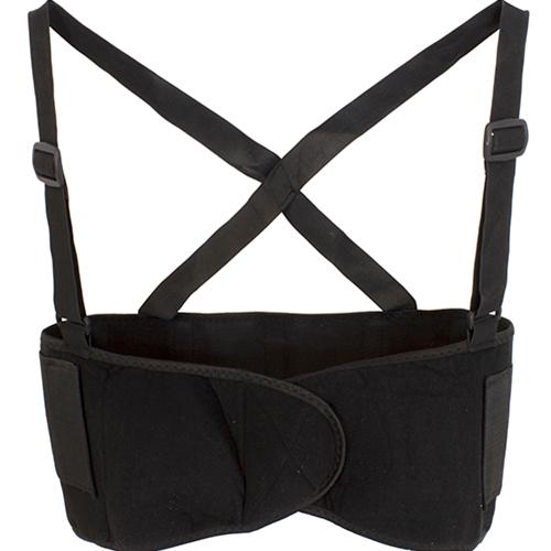 Support Belt XL Black Elastic Back 1/Each