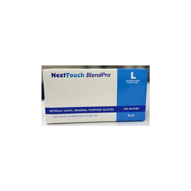 Gloves Large (LG) Blue Vinyl Nitrile Hybrid Powder-Free 1000/Case