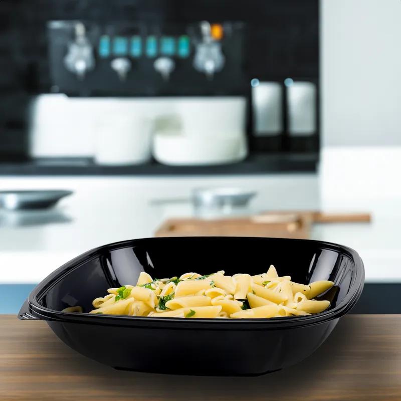 Bowl 24 OZ PE Black Square 300/Case