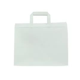 Bag 12.6X8.66X9.45 IN Paper White With Handle 250 Count/Case