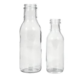 Bottle 12 OZ Glass Clear Ring Neck 12/Case