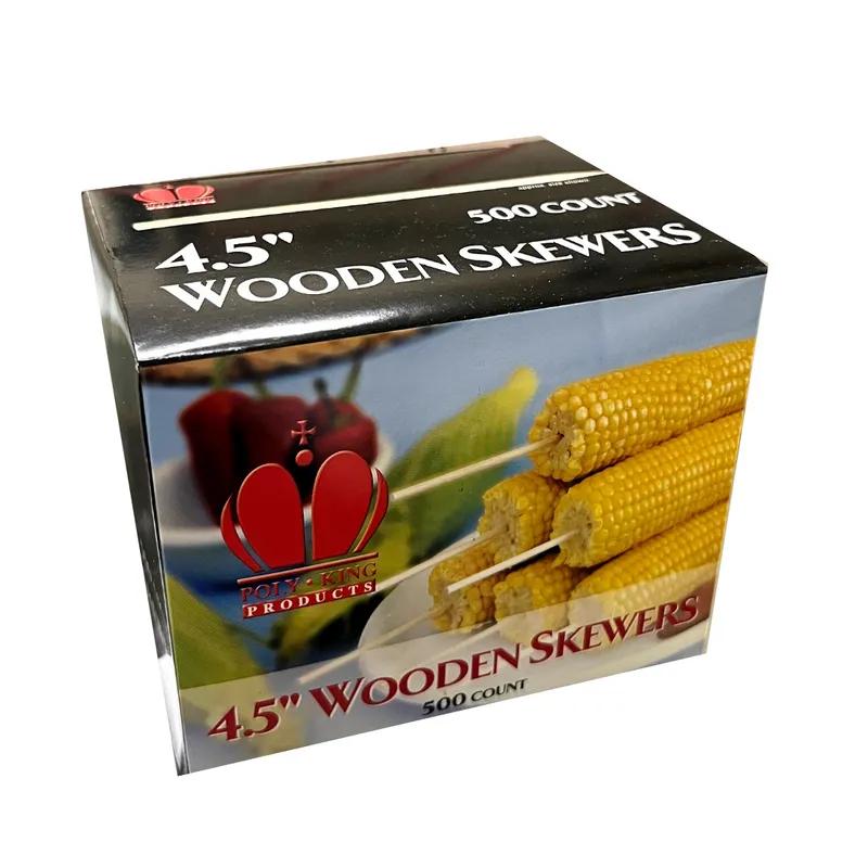 Skewer 4.5 IN Wood 500/Box