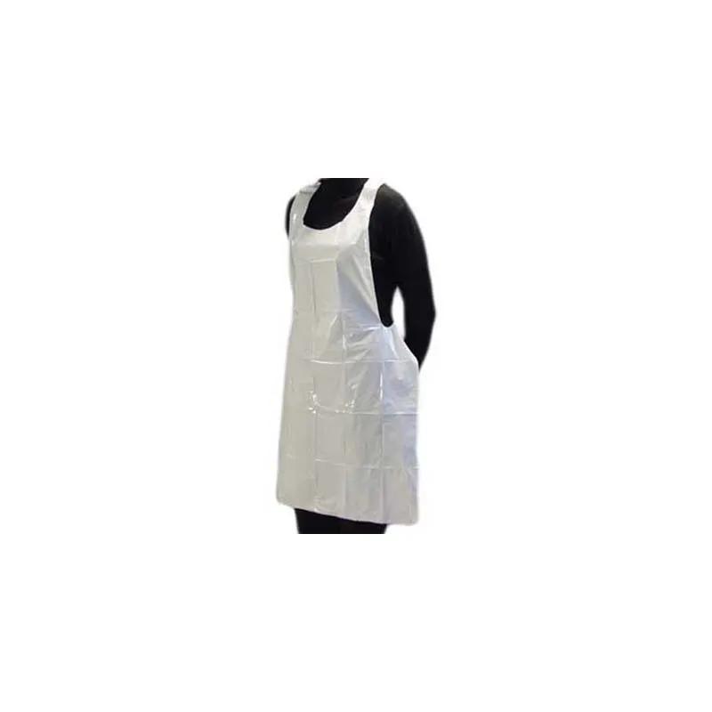Apron 46X28 IN White 2MIL PP Heavy Duty 100/Box