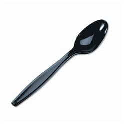 Victoria Bay Soup Spoon PS Black Extra Heavy 100 Count/Pack 10 Packs/Case 1000 Count/Case