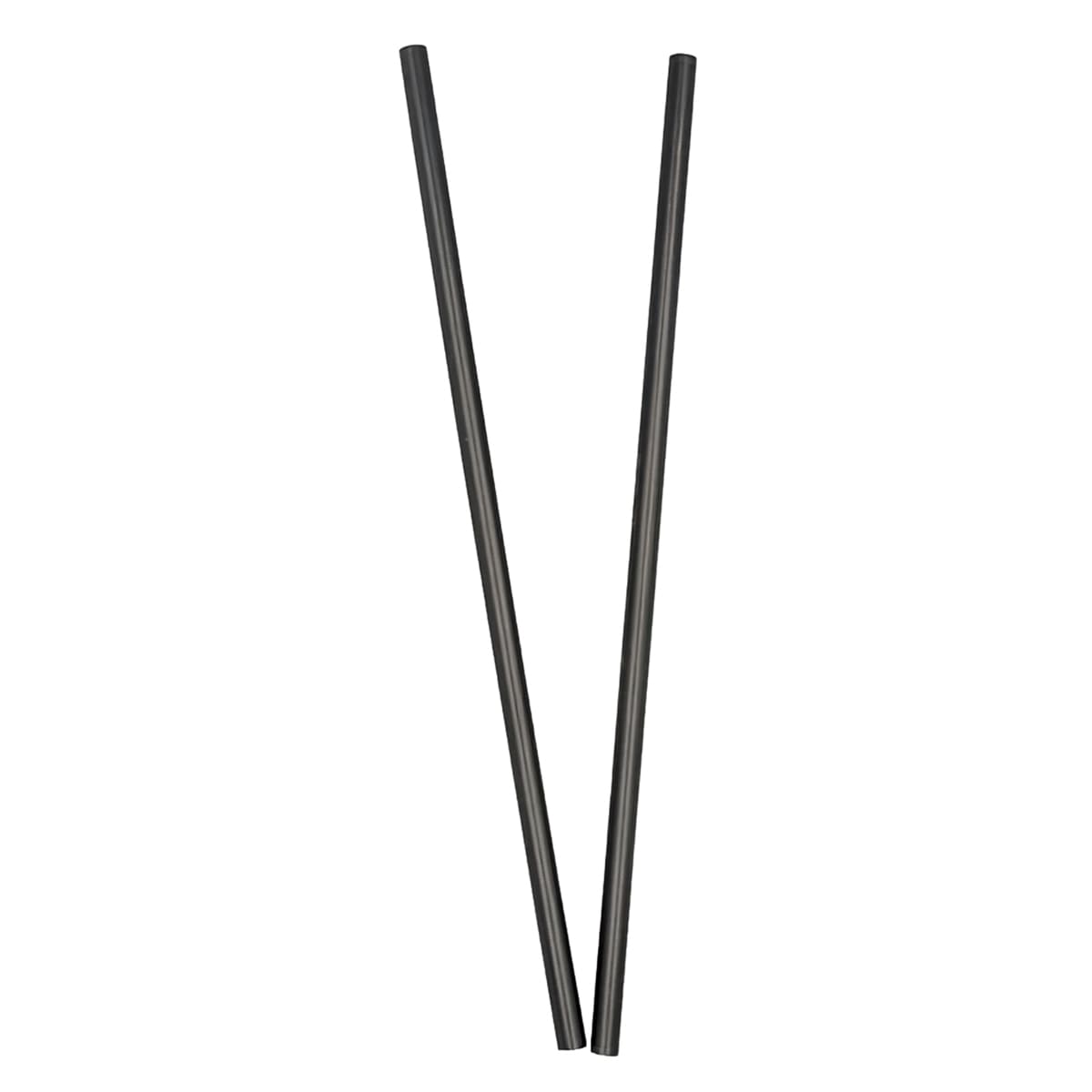 Jumbo Straw 7.75 IN Black Unwrapped 250 Count/Pack 10 Packs/Case 2500 Count/Case