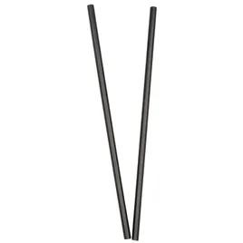 Jumbo Straw 7.75 IN Black Unwrapped 250 Count/Pack 10 Packs/Case 2500 Count/Case