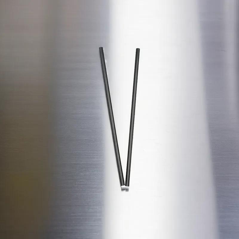 Jumbo Straw 7.75 IN Black Unwrapped 250 Count/Pack 10 Packs/Case 2500 Count/Case