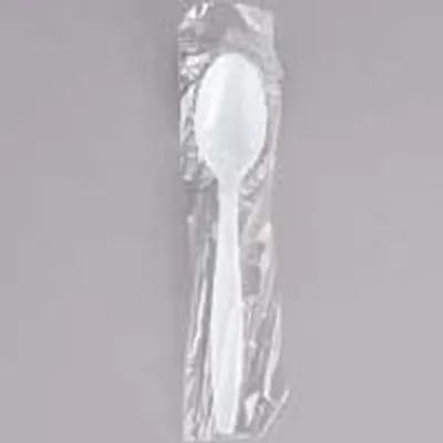 Poly King® Teaspoon PP White Heavyweight Individually Wrapped 1000/Case