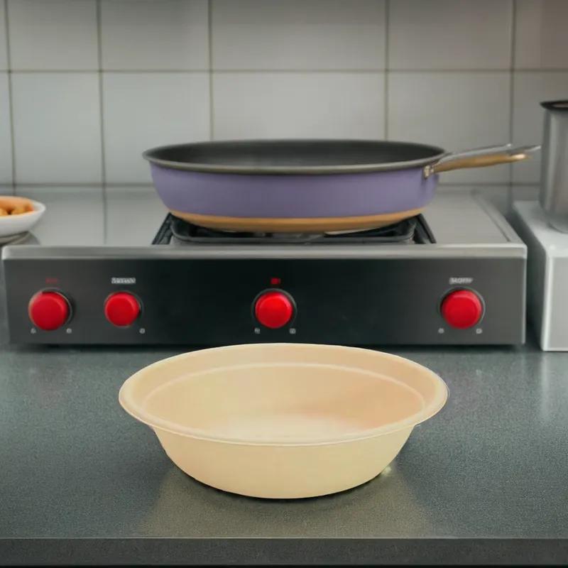 Bowl 32 OZ Sugarcane Kraft Round 500/Case