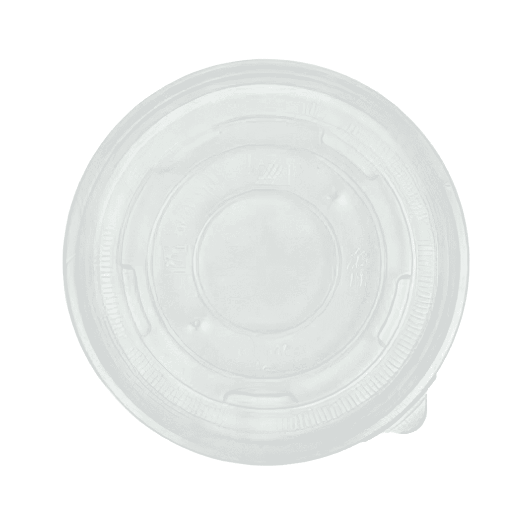 Lid Flat 4.53X0.32 IN PP Clear Round For 12-16 OZ Soup Cup 500/Case