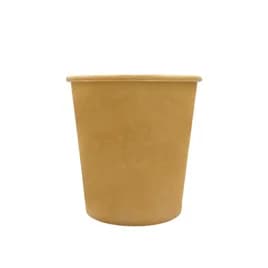 Soup Food Container Base 16 OZ Paper Kraft Round 500/Case