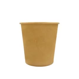 Soup Food Container Base 16 OZ Paper Kraft Round 500/Case