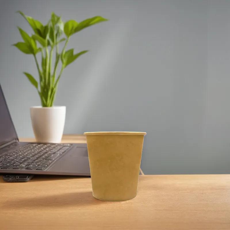 Soup Food Container Base 16 OZ Paper Kraft Round 500/Case