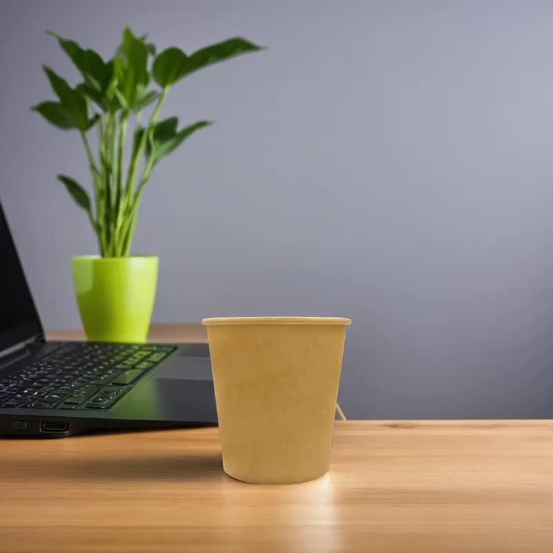 Soup Food Container Base 16 OZ Paper Kraft Round 500/Case