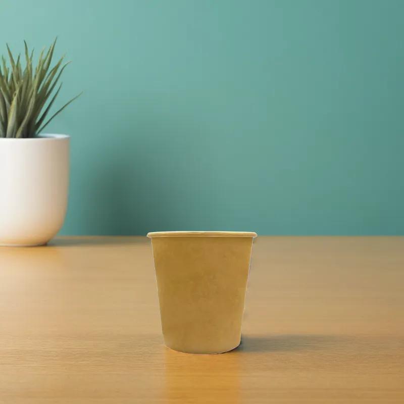 Soup Food Container Base 16 OZ Paper Kraft Round 500/Case