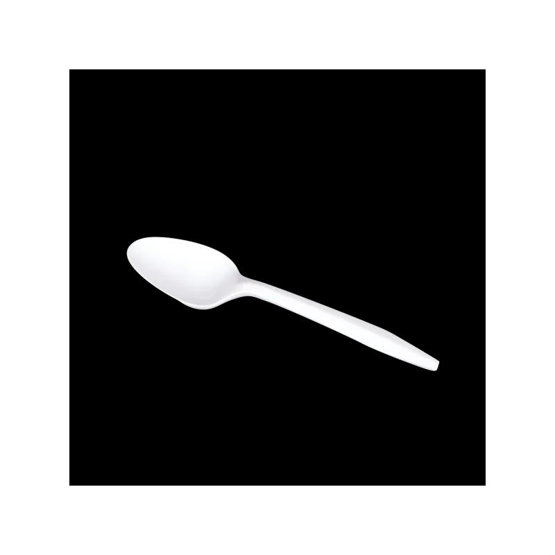 Teaspoon PP White Medium Weight 100 Count/Bag 10 Bags/Case 1000 Count/Case