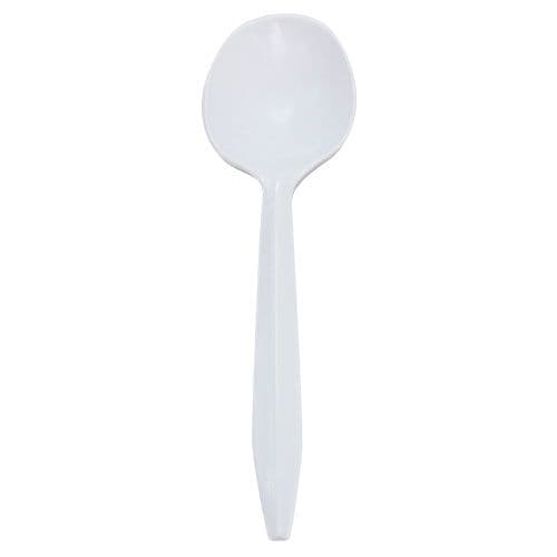 Karat® Soup Spoon PP White Medium Weight 1000/Case