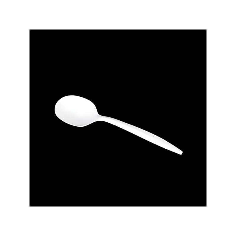 Karat® Soup Spoon PP White Medium Weight 1000/Case