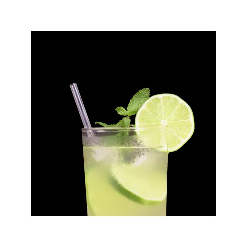 Karat® Jumbo Straw 0.2X7.75 IN Plastic Clear Paper Wrapped 2000/Case