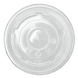 Lid Flat 92MM PET Clear For Cup With Hole 1000/Case