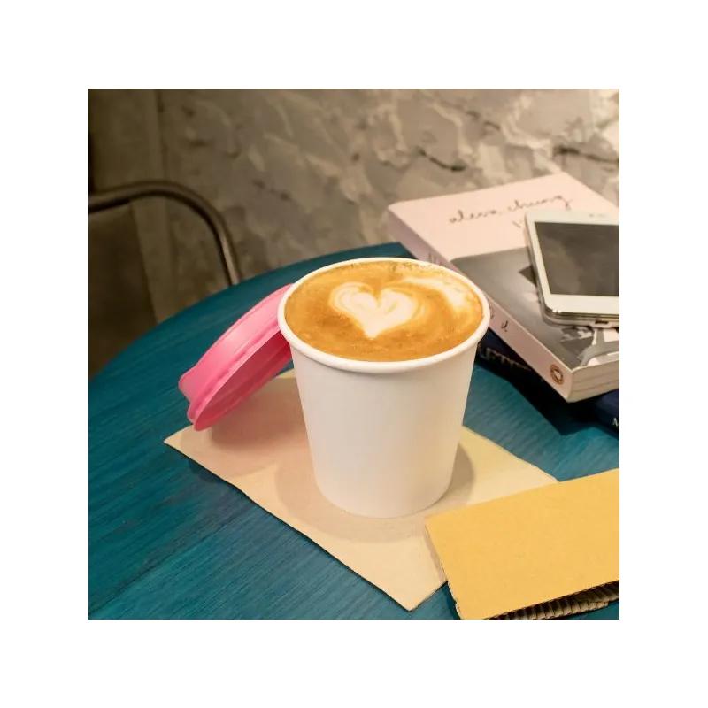 Karat® Hot Cup 10 OZ Paper White 90MM 1000/Case