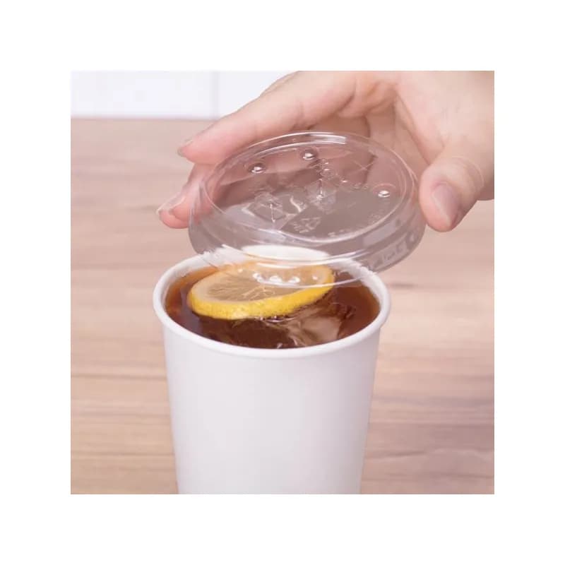 Karat® Lid 3.54 IN PET Clear For 12-22 FLOZ Cup Strawless 1000/Case