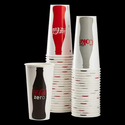 Cup 22 OZ Paper Coke 50 Count/Pack 20 Packs/Case 1000 Count/Case