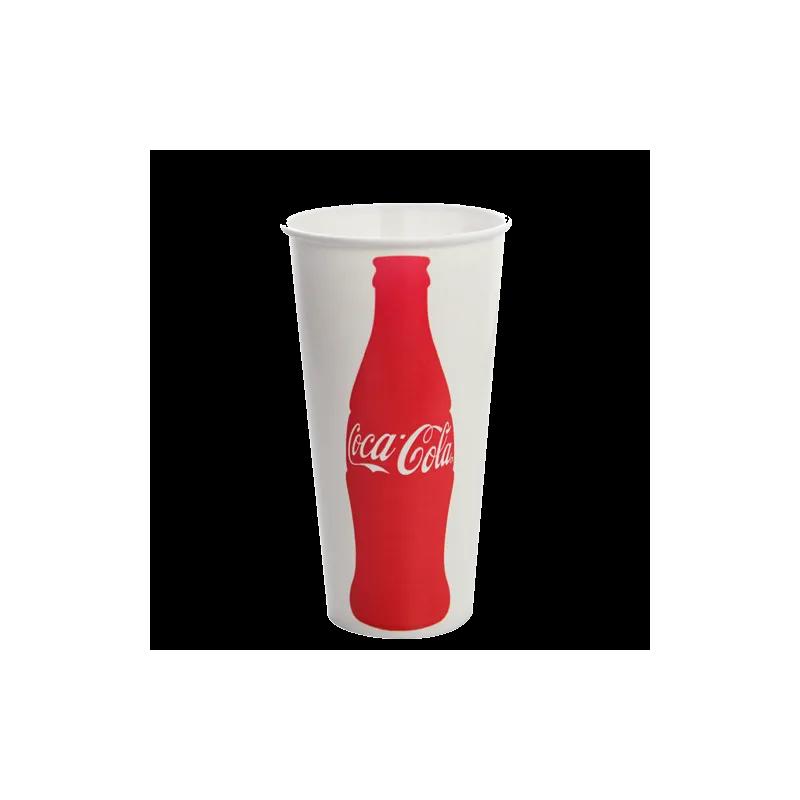 Cup 22 OZ Paper Coke 50 Count/Pack 20 Packs/Case 1000 Count/Case