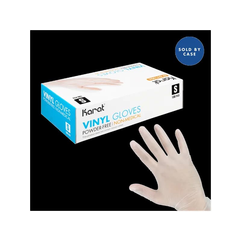 Gloves Small (SM) Clear Vinyl Powder-Free 1000/Case