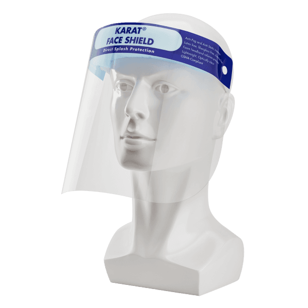 Karat® Face Shield Clear Anti-Fog 10/Box