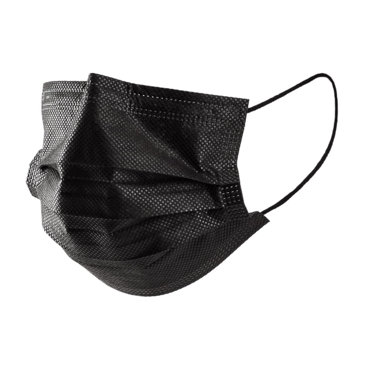 Karat® Mask Black 3PLY Disposable Ear Loop 50/Pack