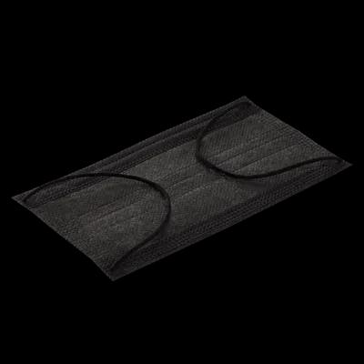 Karat® Mask Black 3PLY Disposable Ear Loop 50/Pack